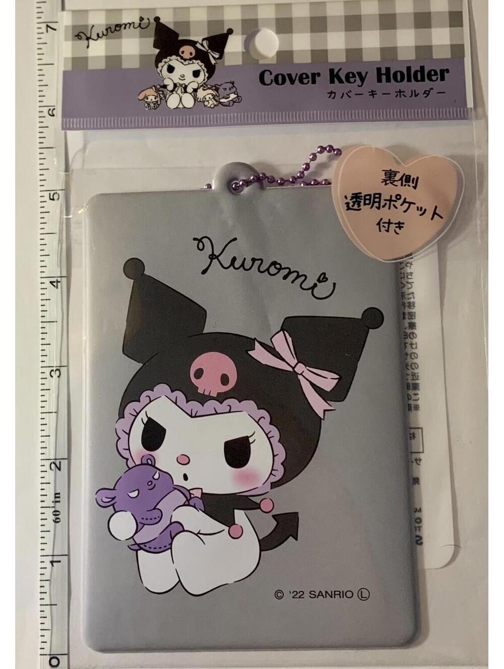 NWT Sanrio Kuromi Key ID Badge Card Pass Holder Bag Charm Office Work School - Picture 2 of 3